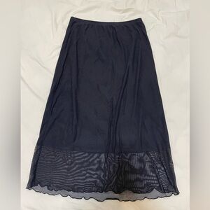 Elegant Black Midi Skirt